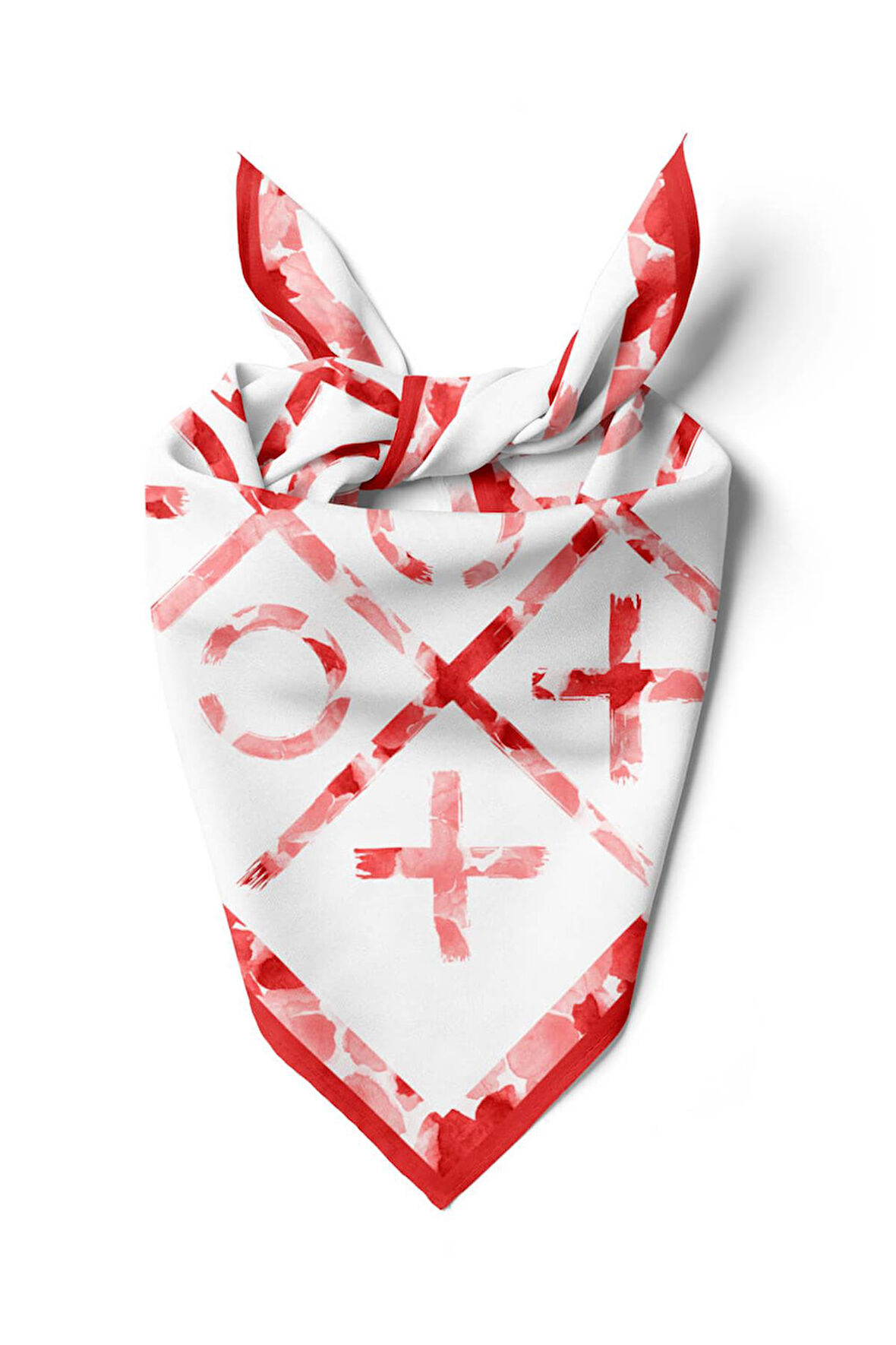 E76  Modabutik XOX Desenli Bandana