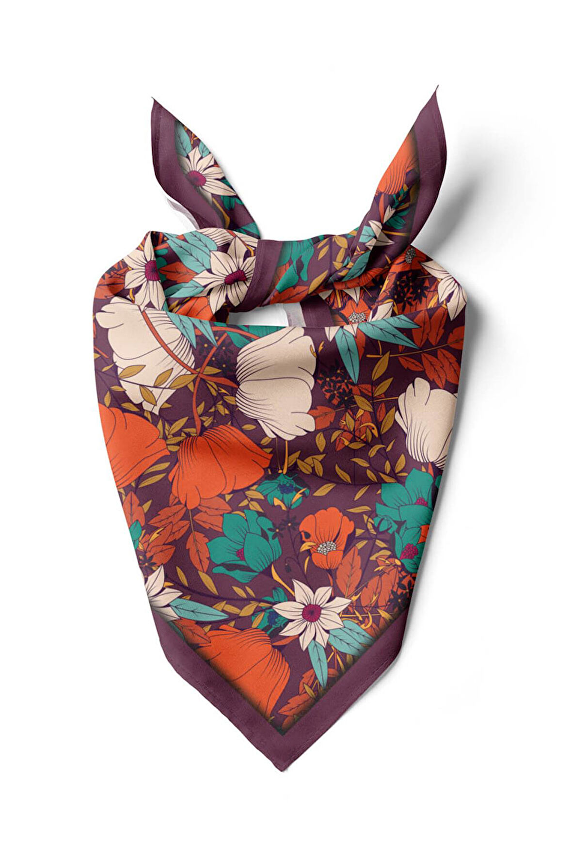 Modabutik Çiçek Desenli Bandana