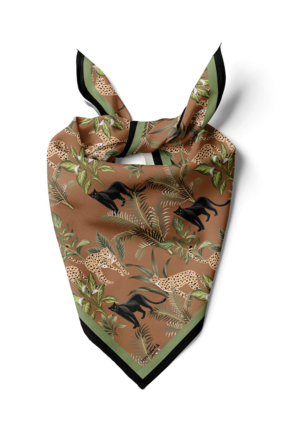 H35 Modabutik Kaplan Desenli Bandana