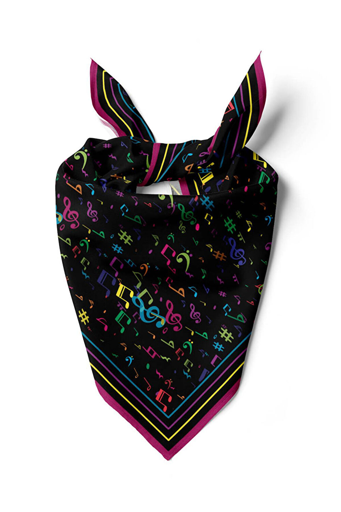 A28 Modabutik Nota Desenli Bandana