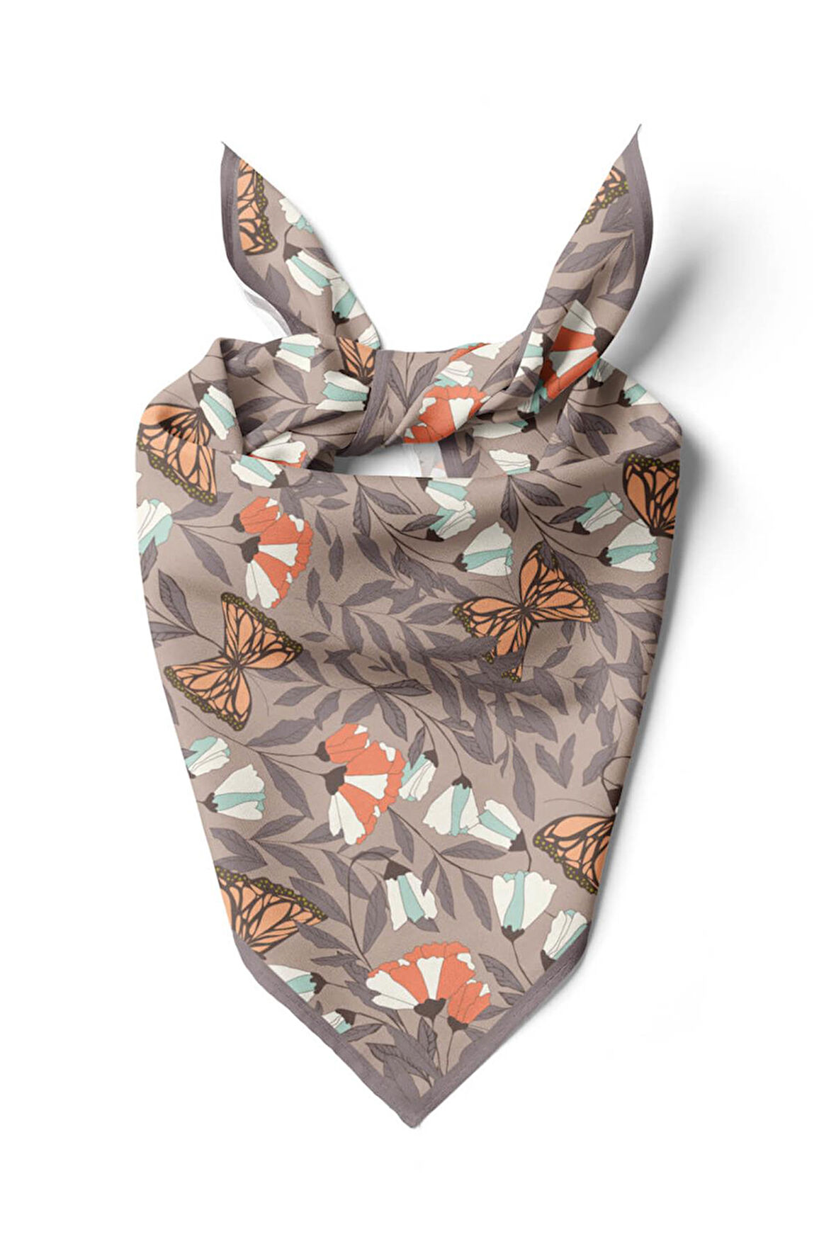 Z26 Modabutik Kelebek Desenli Bandana
