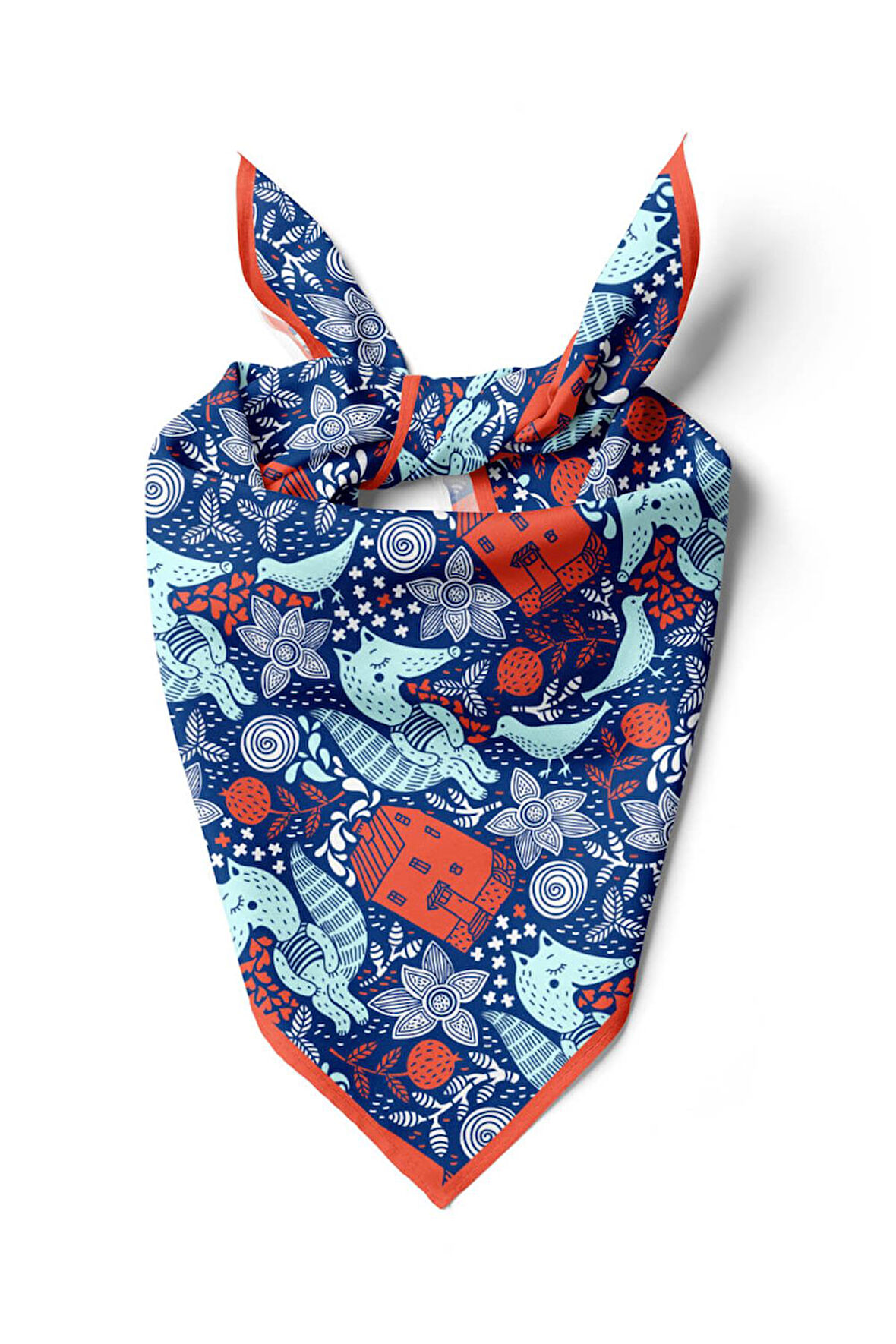 B31 Modabutik Tilki Desenli Bandana