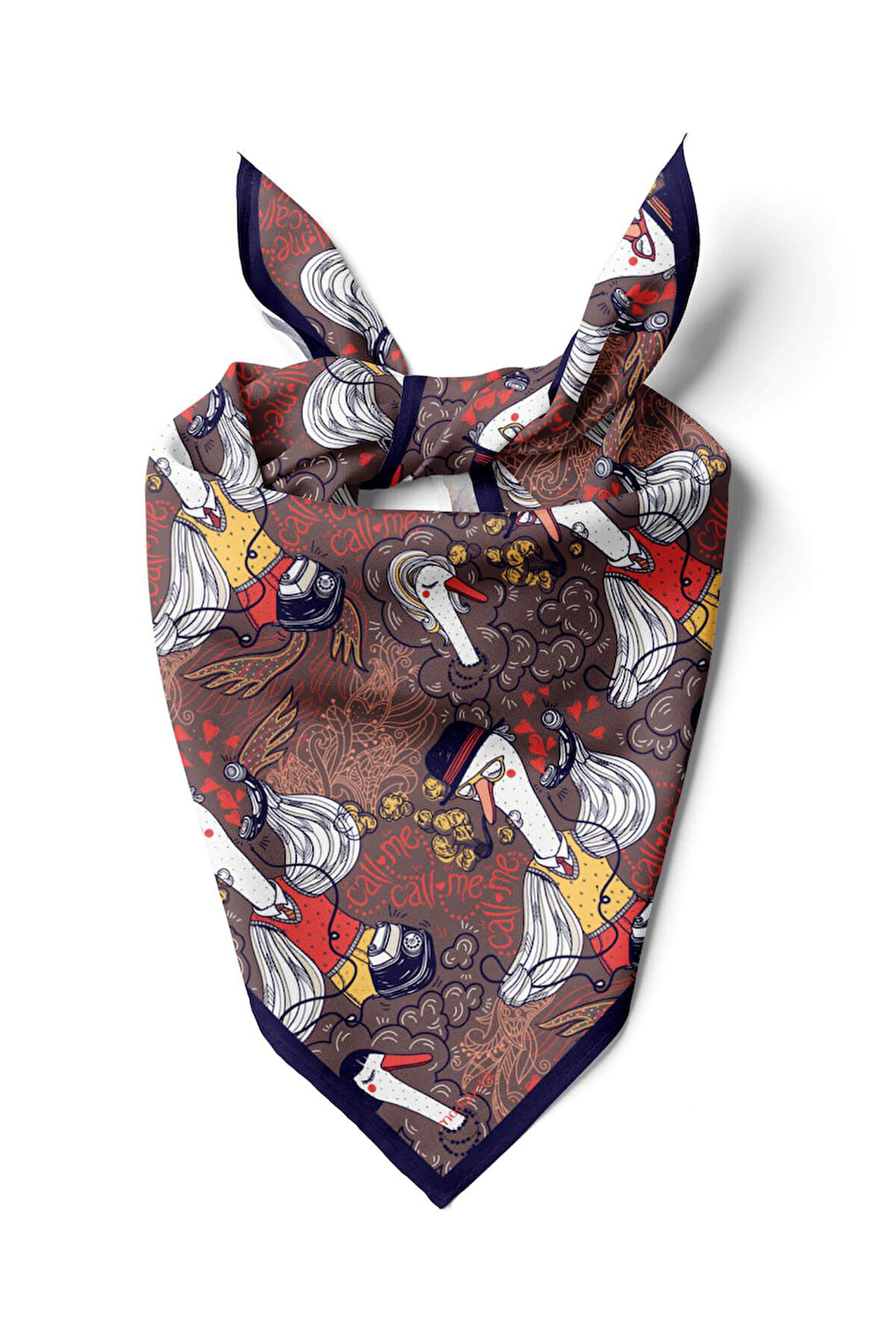 H3 Modabutik Ördek Desenli Bandana