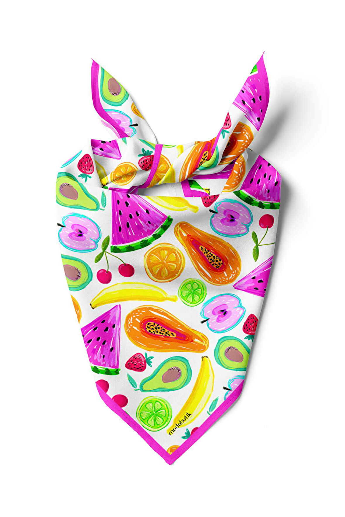 G96 Modabutik Meyve Desenli Bandana