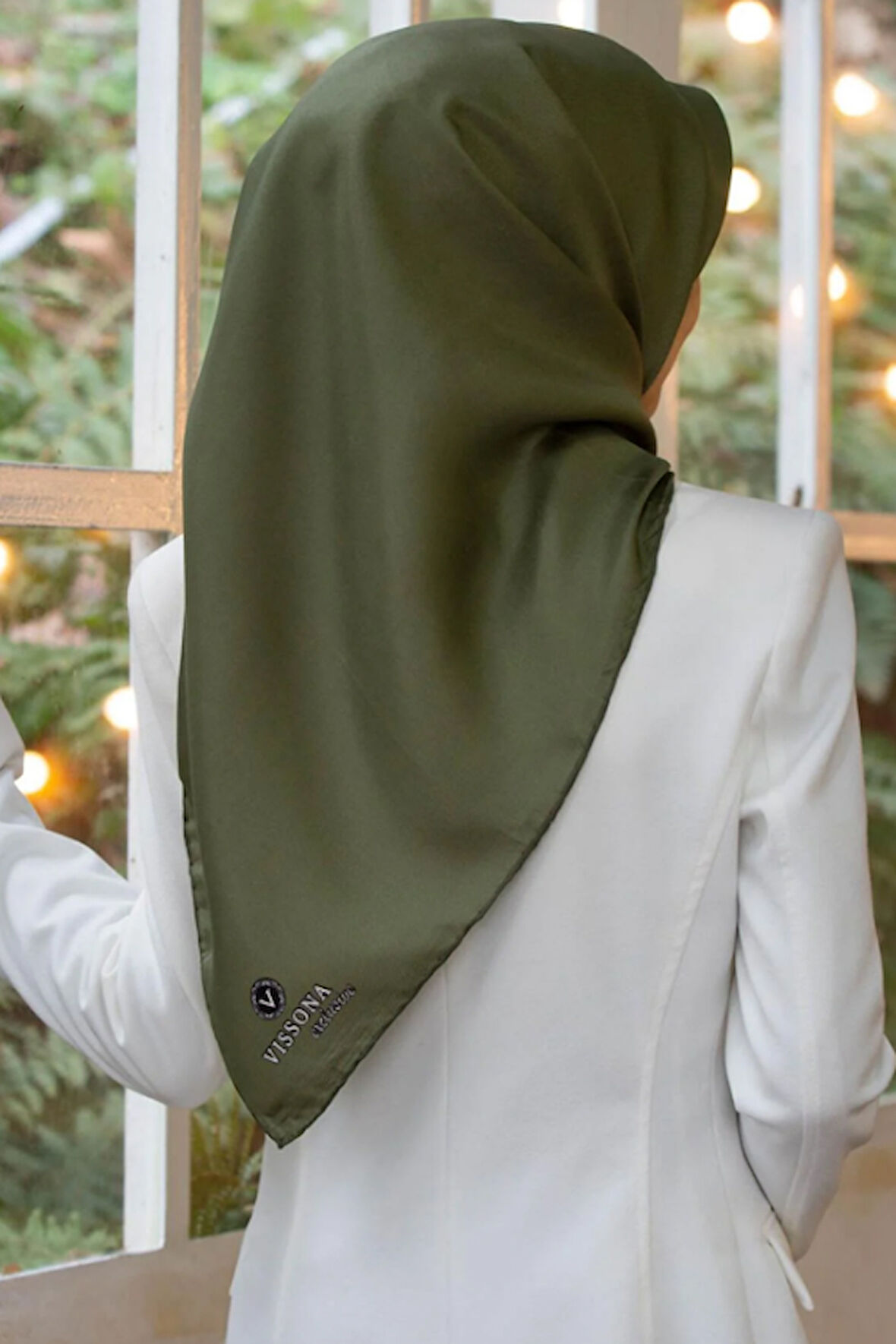 Vissona Exclusive Tivil 50691-25-0037 Haki Düz Renk