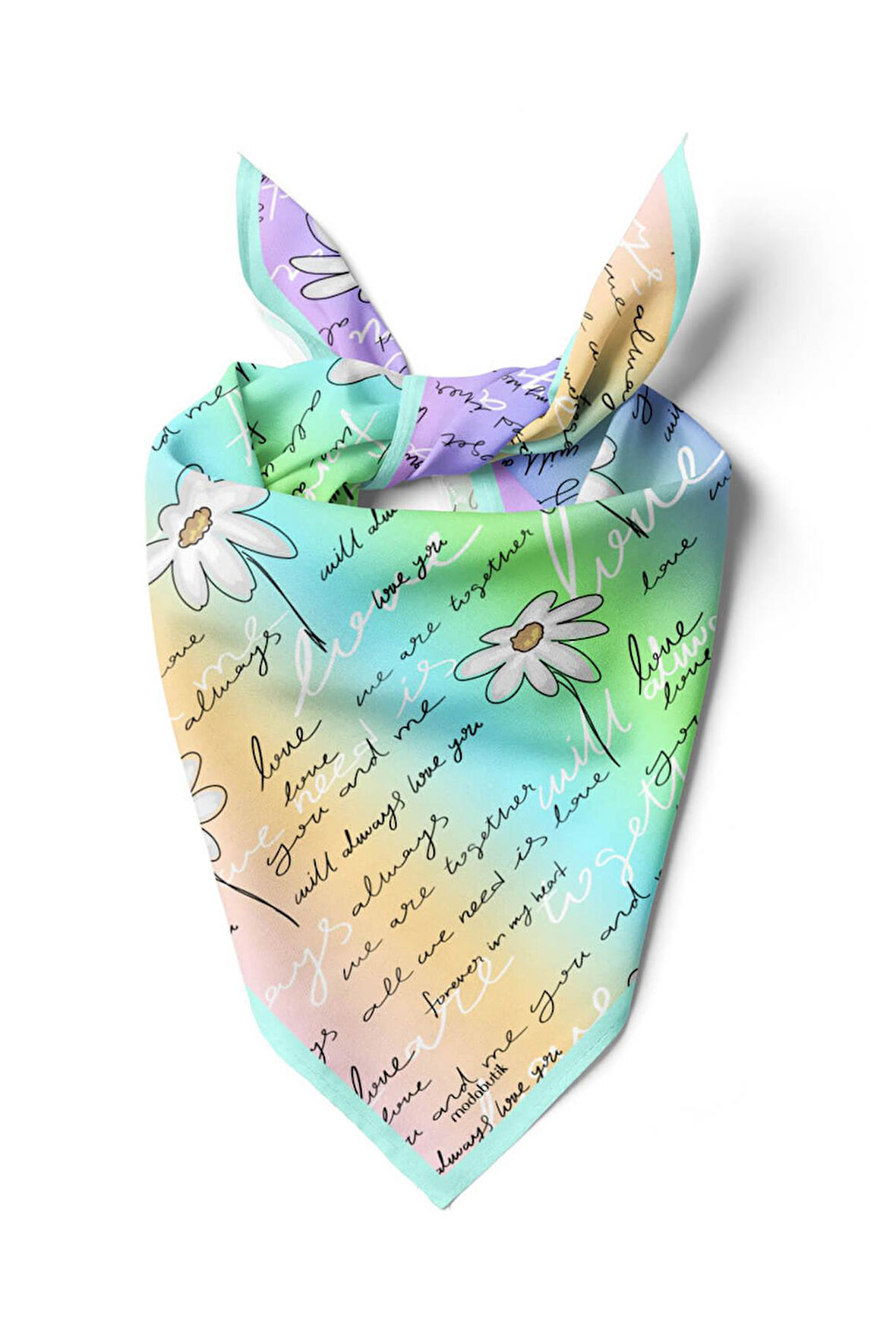 Z8 Modabutik Papatya Desenli Bandana