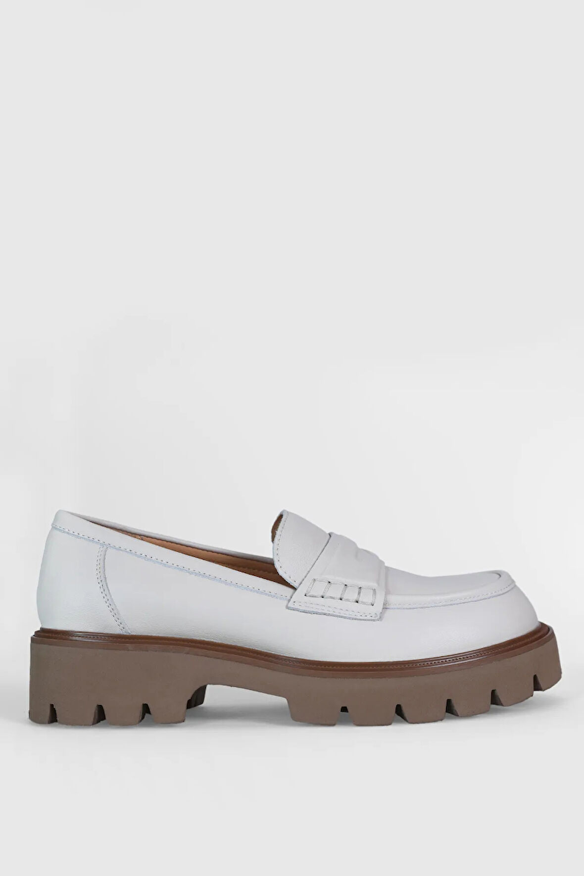 Lufian Anna Kadın Deri Ayakkabı Ekru