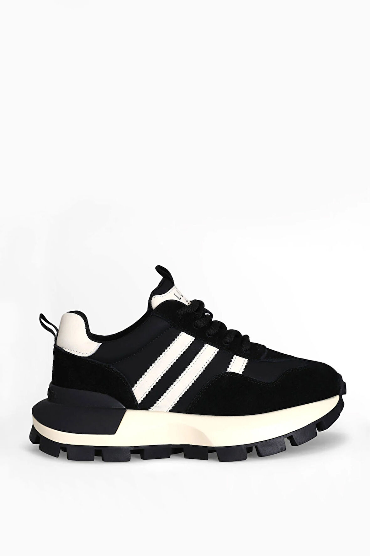 Lufian 122230053 Tatum Kadın Hakiki Deri Klasik Sneaker Siyah