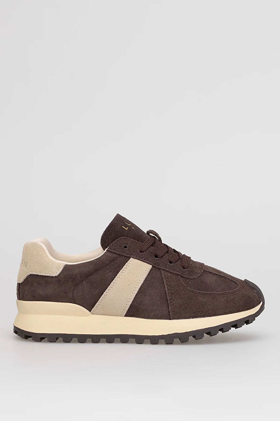 Lufian 122230034 Doris Kadın Hakiki Deri Klasik Sneaker Kahverengi