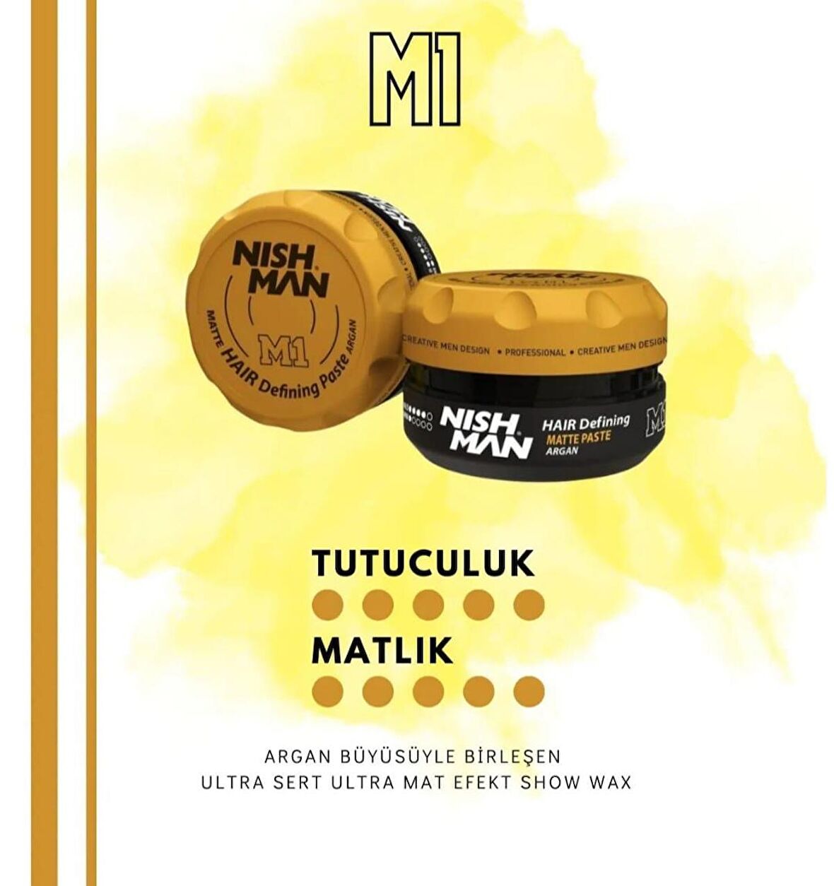  Saç Şekillendirici Ultra Sert Mat Wax 100ml / Sert Ve Sık Saçlara Yönelik