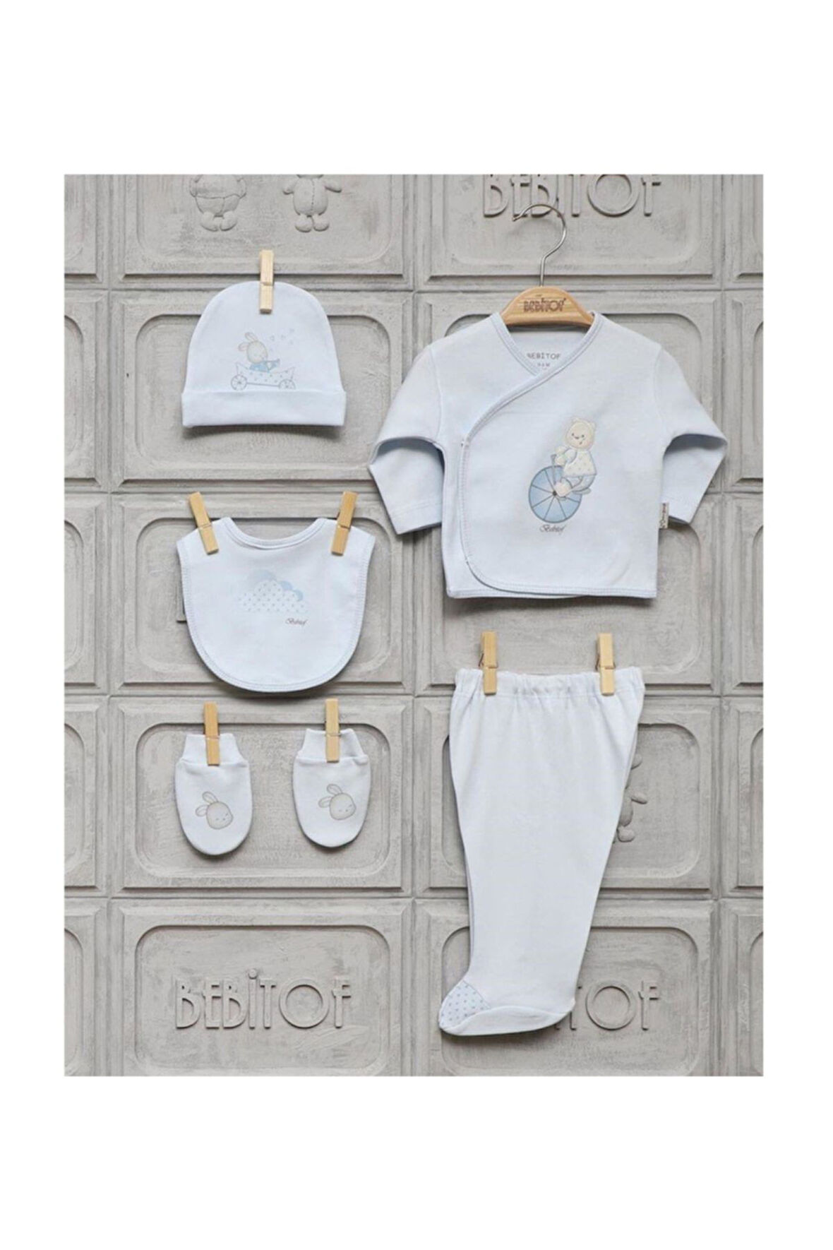 Bebitof Bebek Hastane Çıkış Seti 5'li 20005