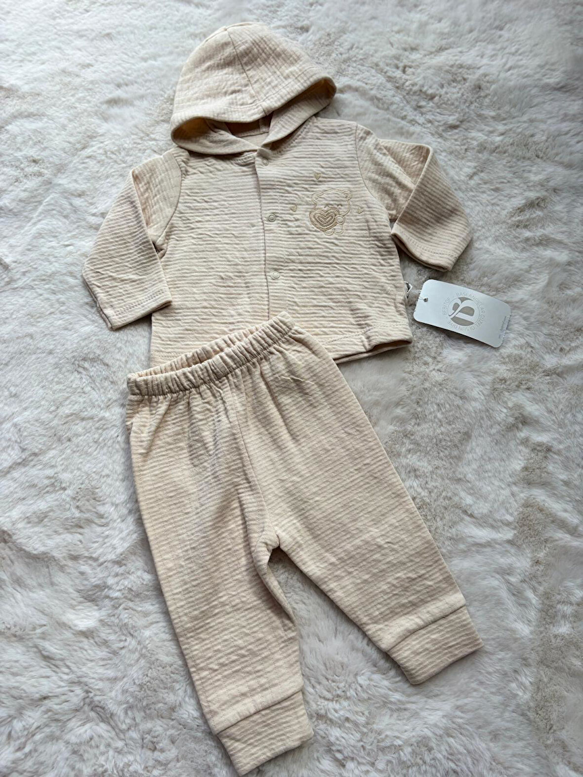 Müslin Ayıcıklı İkili Takım