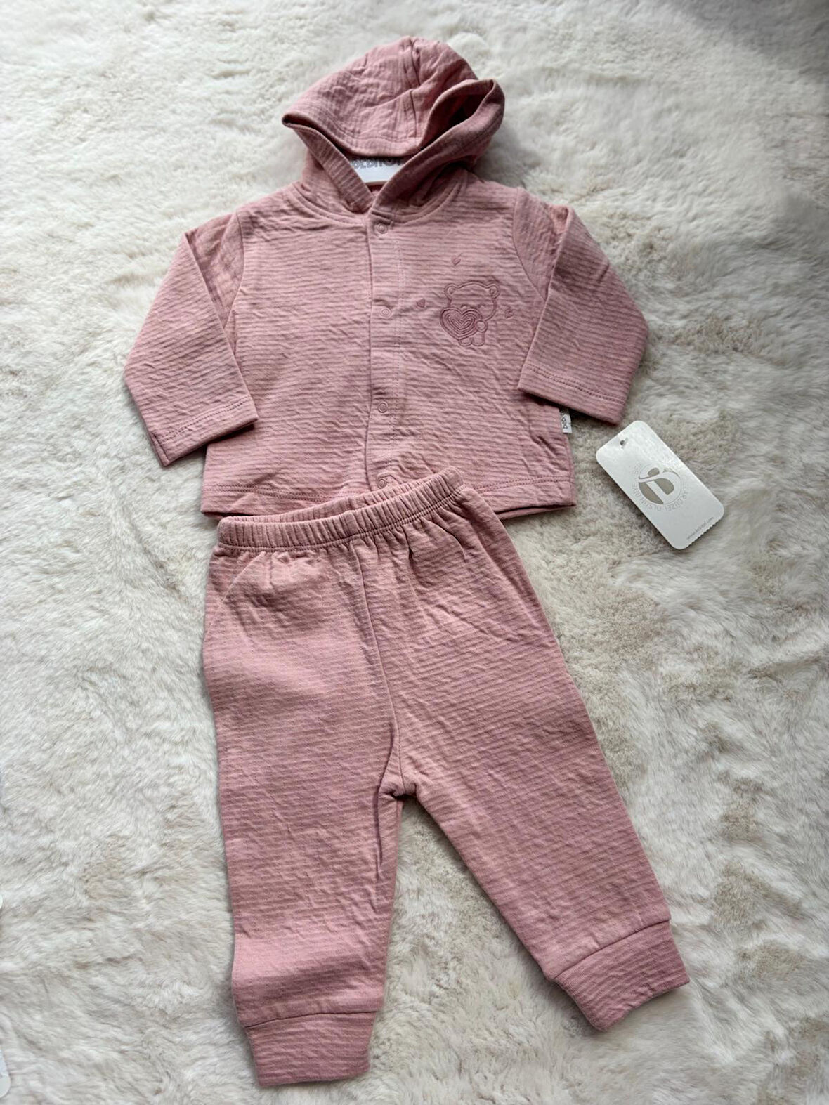 Müslin Ayıcıklı İkili Takım