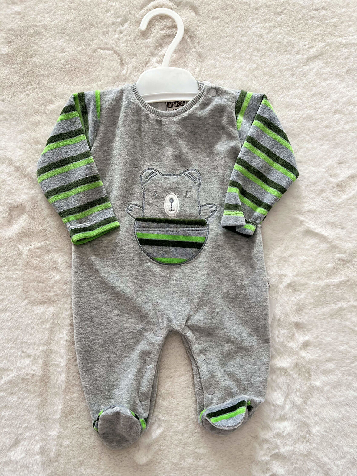 Ayıcıklı Kadife Tulum