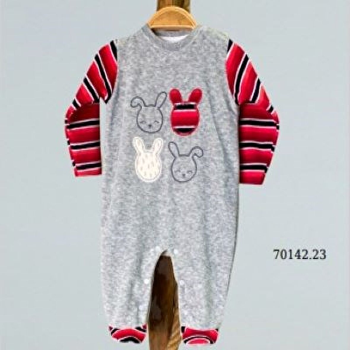 Bebitof Tavşanlı Kadife Tulum BBTF-70142722