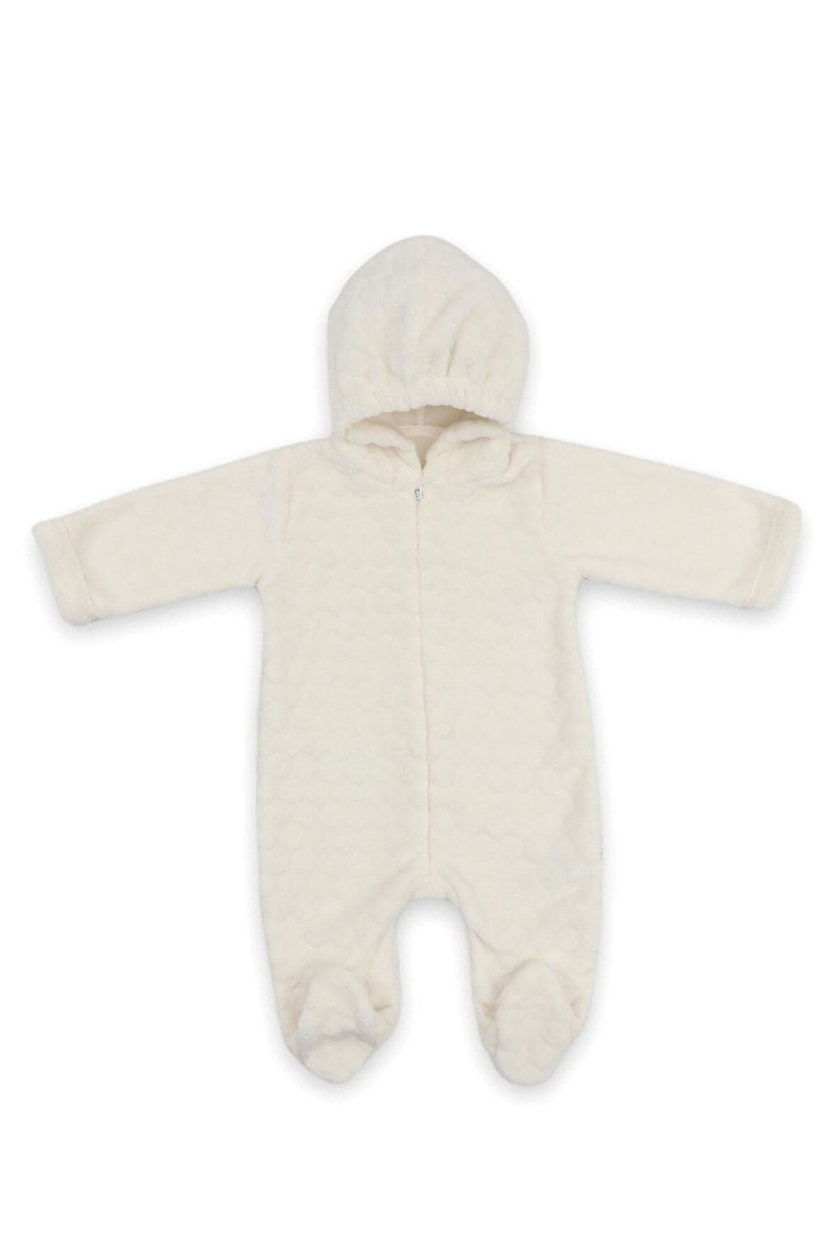 Kapüşonlu Tulum Ekru 70256