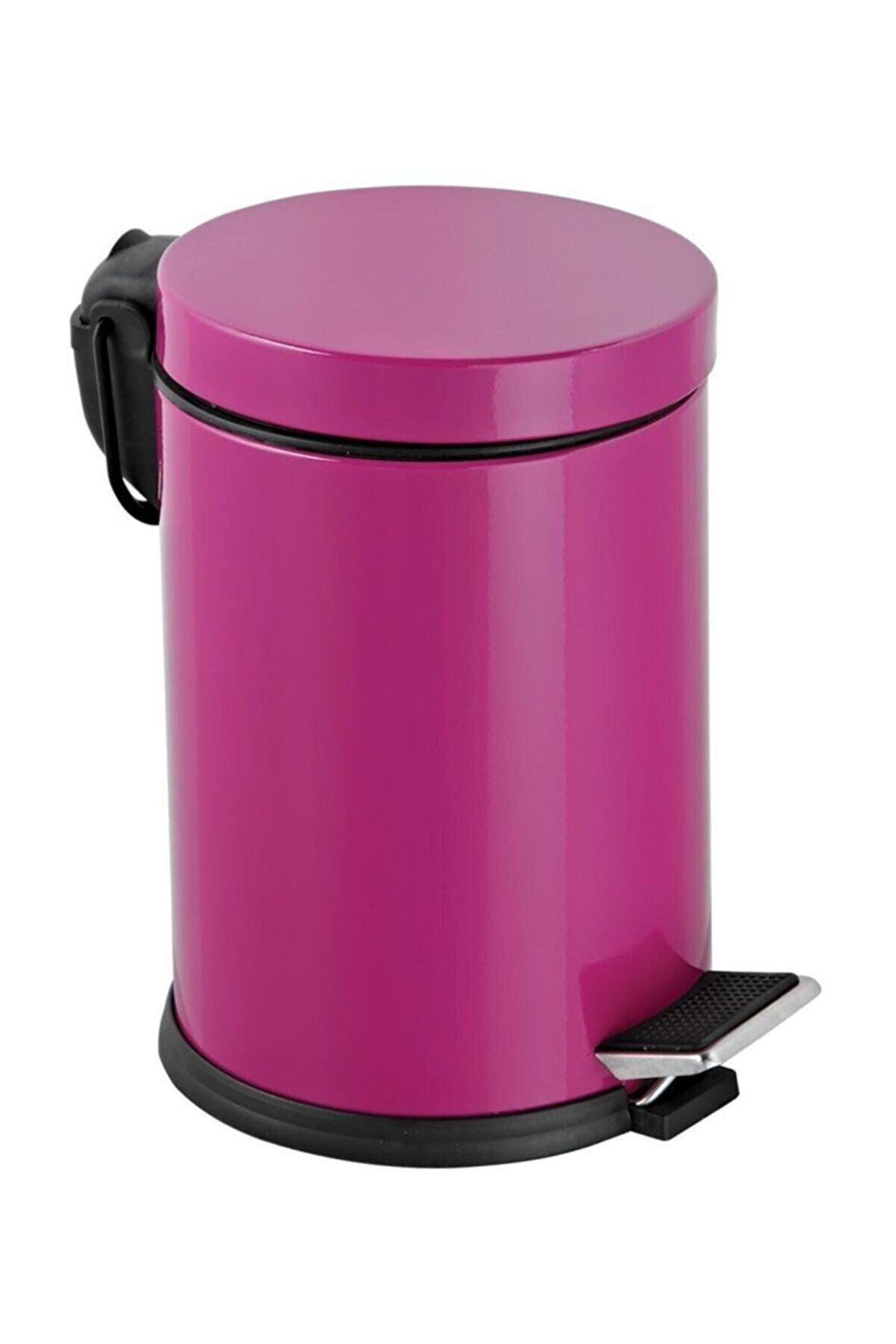 Hiper 12 Lt Kapaklı Çöp Kovası Fuşya 