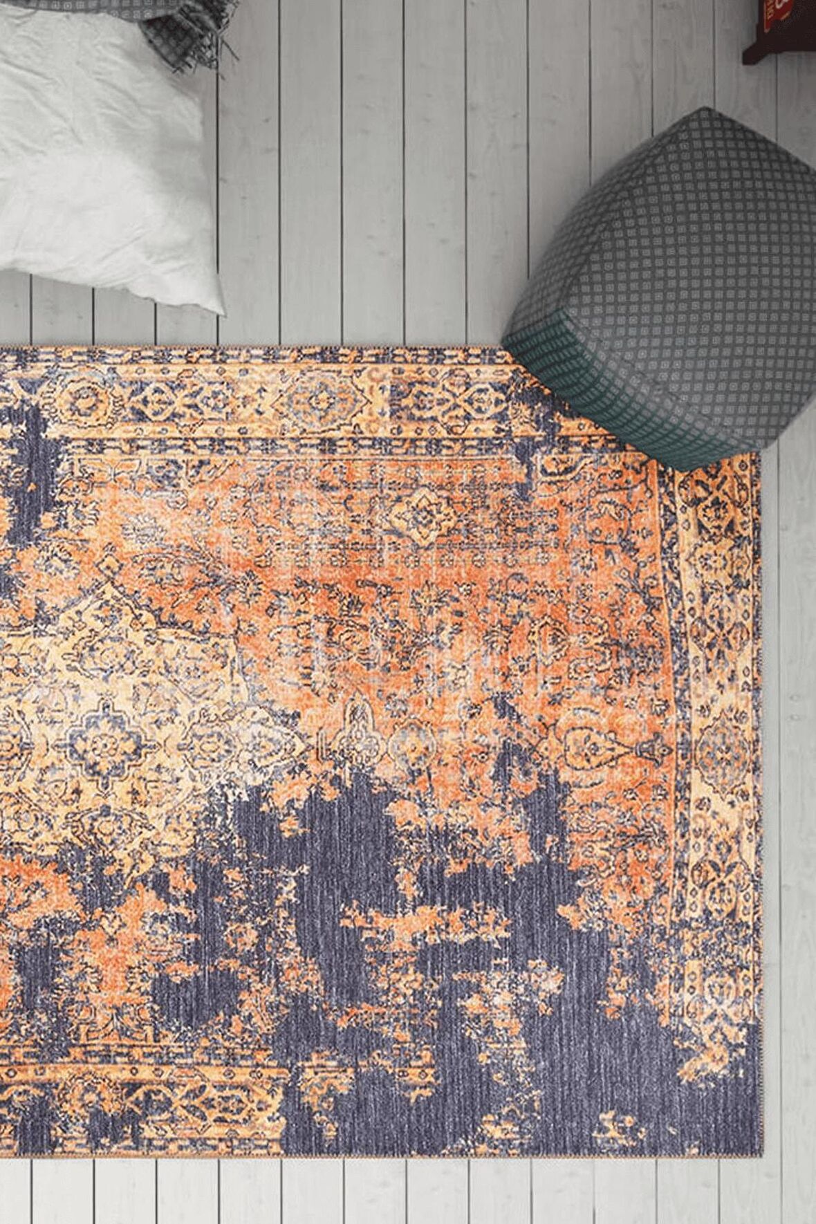 Artloop Modern Fusion Dekoratif Turuncu Halı AL 275