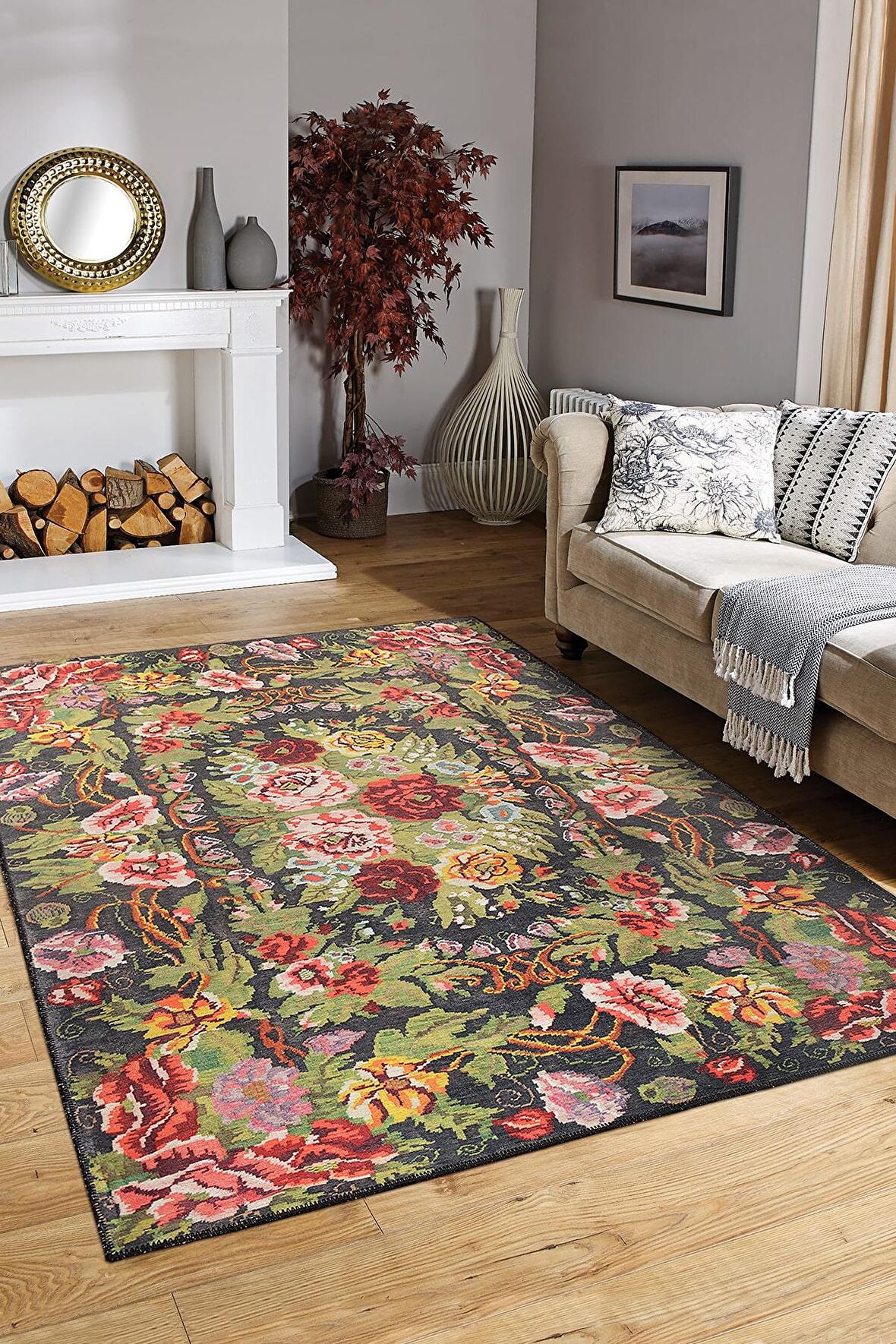 Artloop Etnik Desenli Soul Dekoratif Multi Halı AL 31