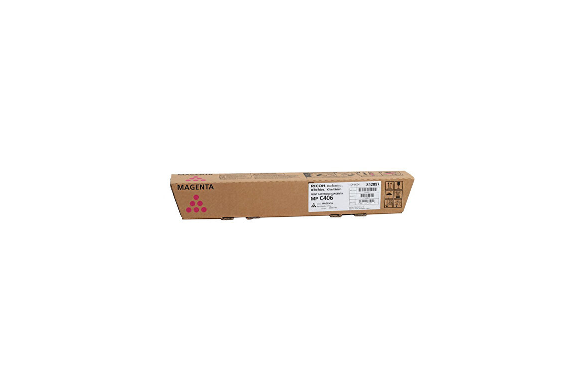 Ricoh MP-C 306 C406 Orijinal Kırmızı Toner C307 C407 842097