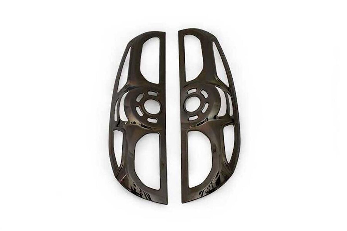 OMSA Fiat Doblo 2 Siyah Krom Stop Çerçevesi 2 Parça Abs 2010-2014 Arası