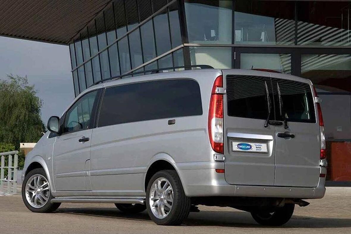 OMSA Mercedes Vito W639 Çift Kapılı Krom Bagaj Çıtası 2003-2014 Arası