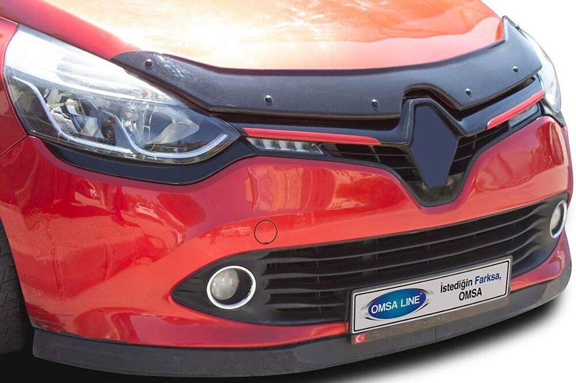 OMSA Renault Clio 4 Kırmızı Krom Ön Panjur 2 Parça 2012-2017 Arası