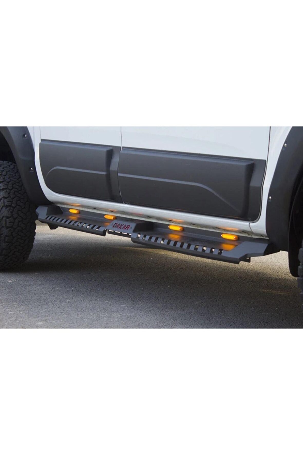 Mitsubishi L200 Dakar Yan Basamak Siyah V2 Işıklı 2015-2019 Arası