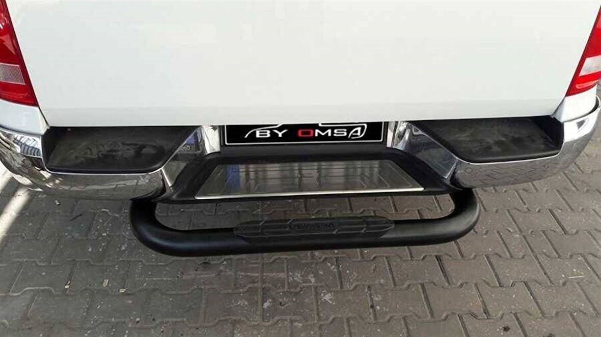 OMSA Nissan Navara Arka Koruma Çap:76 Siyah 2016 ve Sonrası