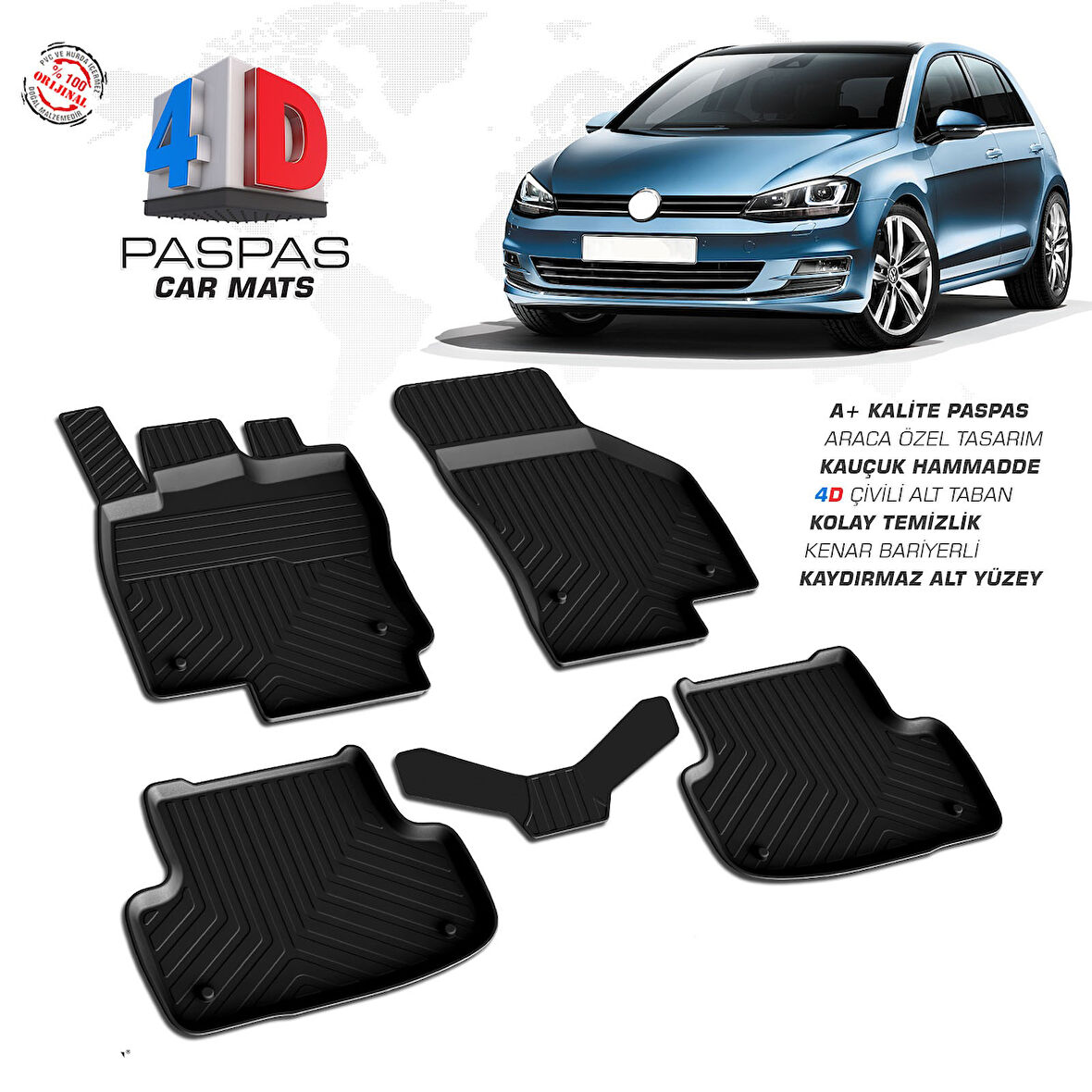 GOLF 7 4D HAVUZLU PASPAS OMSA 2013 2014 2015 2016 2017 2018 2019