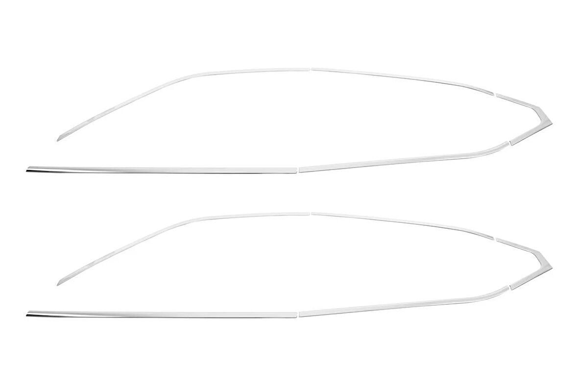 OMSA Nissan Juke 2 Krom Cam Çerçevesi 10 Parça 2020 ve Sonrası