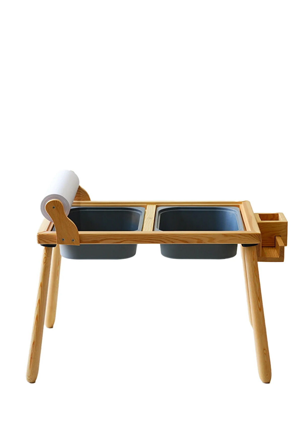 Woodnjoyl Ahşap Duyusal Çocuk Aktivite Masası (Rulo Kağıt Hediyeli)