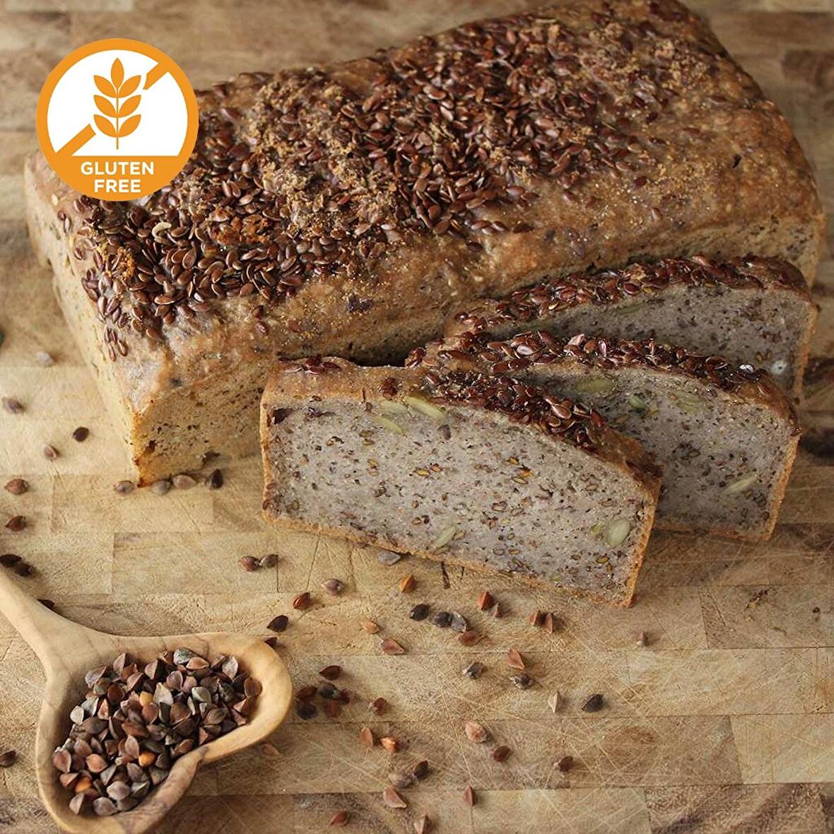 Ekşi Mayalı & Chia Tohumlu Karabuğday Ekmeği 550 g