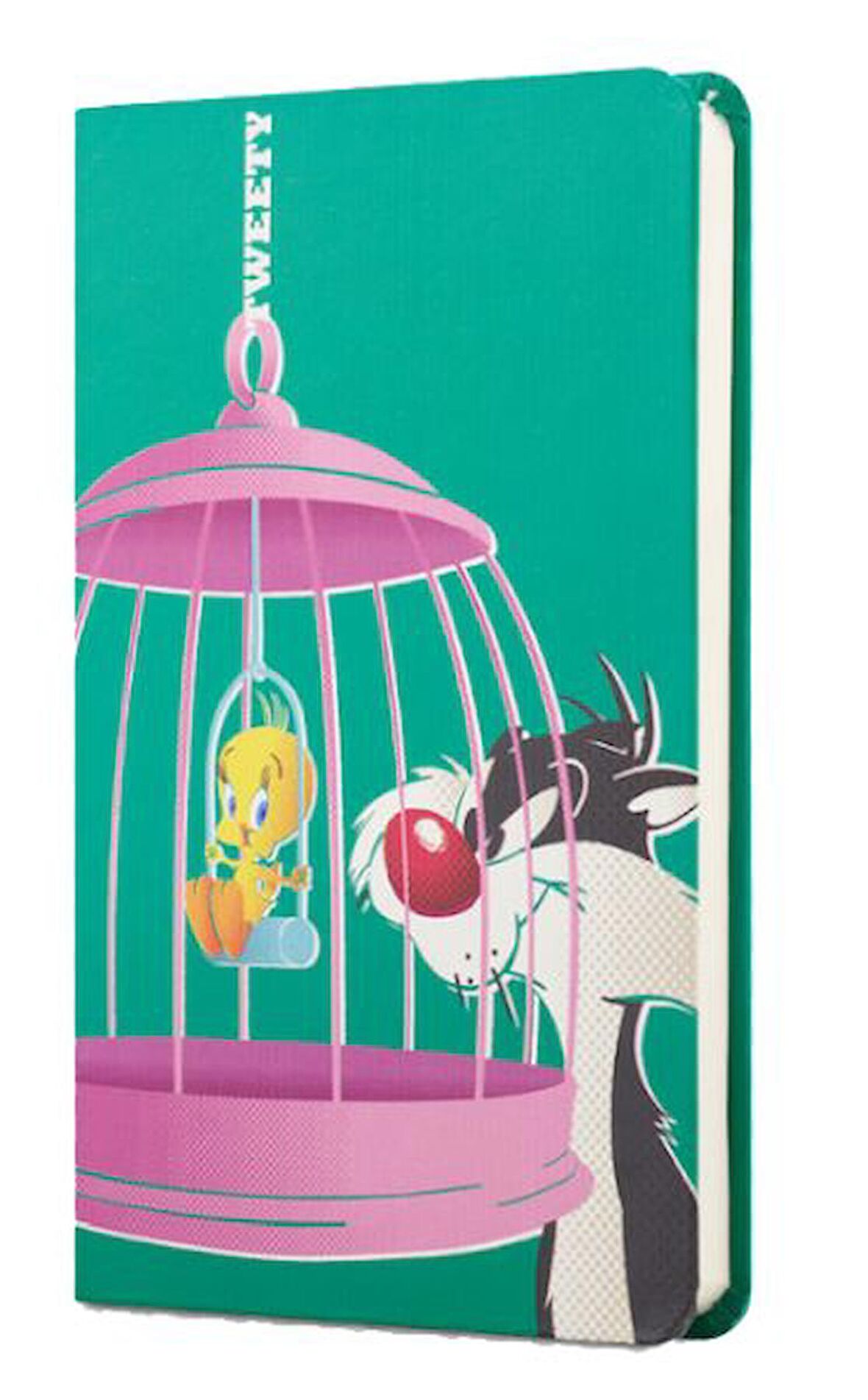 Tweety Sert Kapak Mini Defter Kafes Yeşil