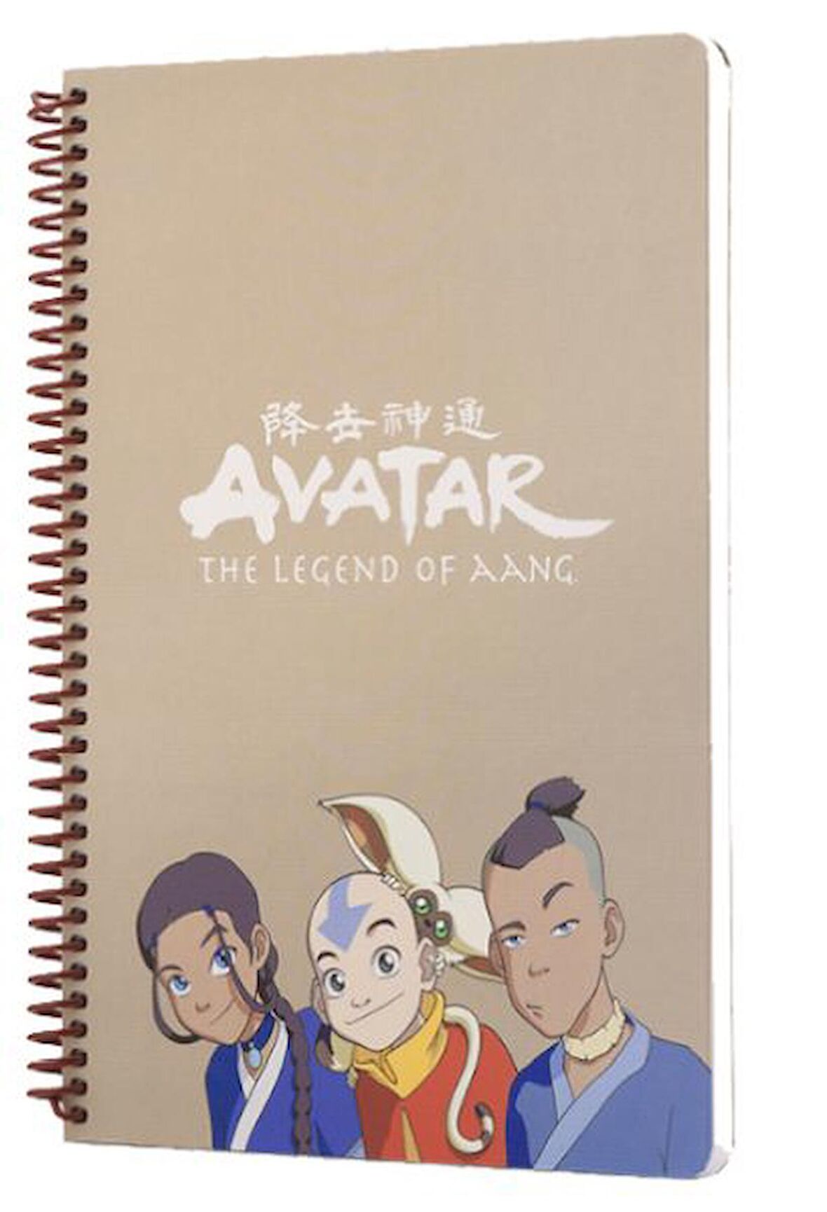 Avatar Katara Sokka Aang Spiralli Defter Krem