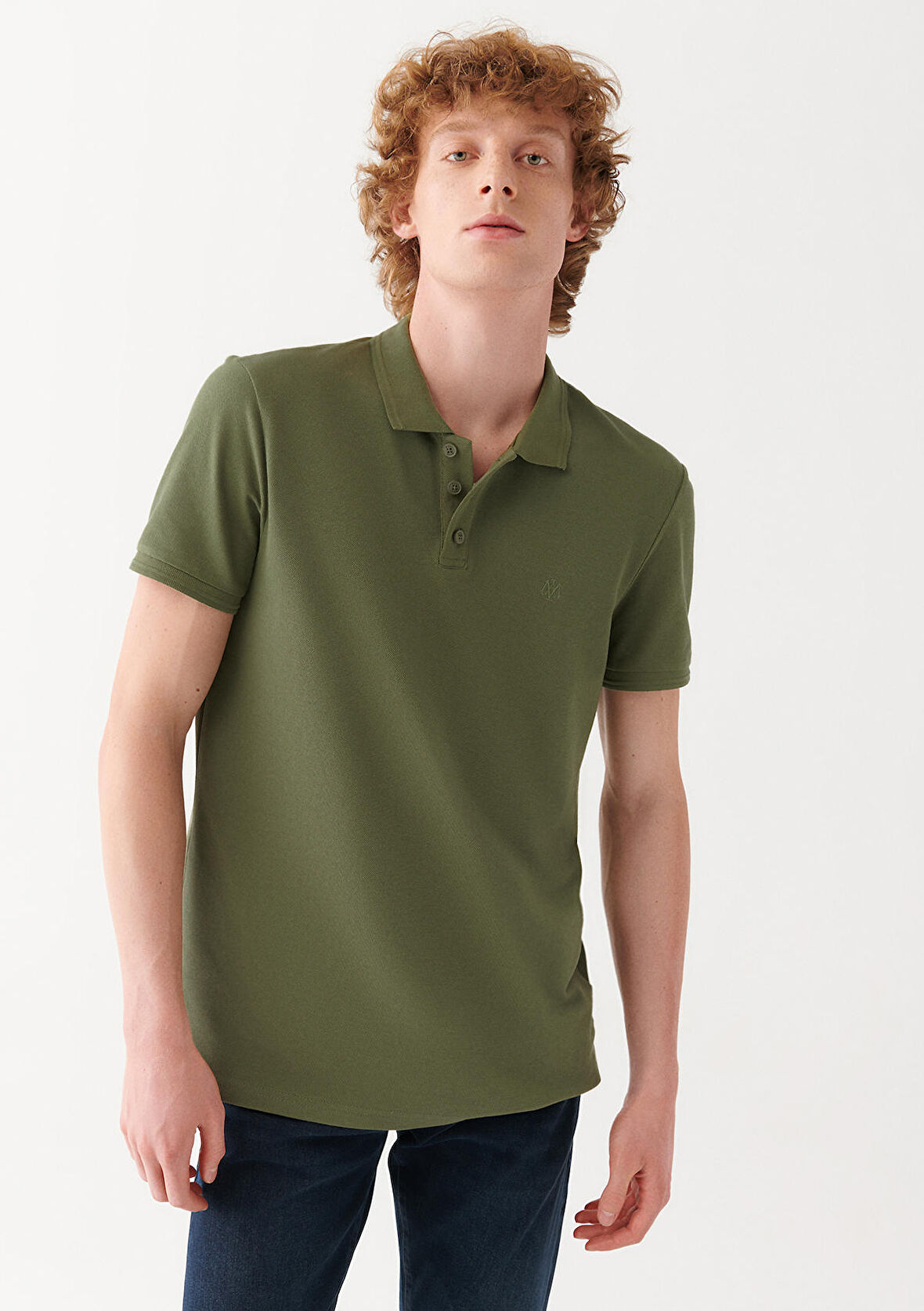 Mavi Haki Polo Tişört 064946-28524