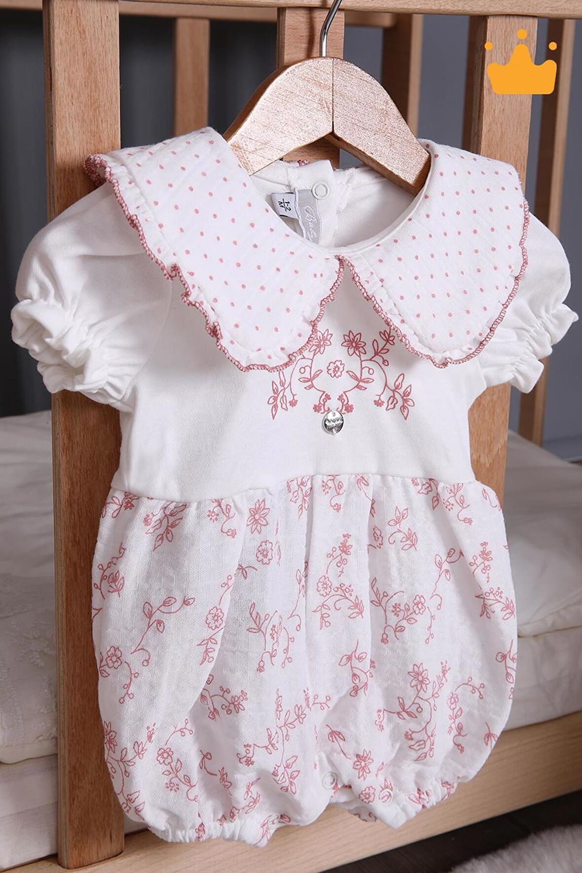 Babydola Kız Bebek Müslin Tulum 15180