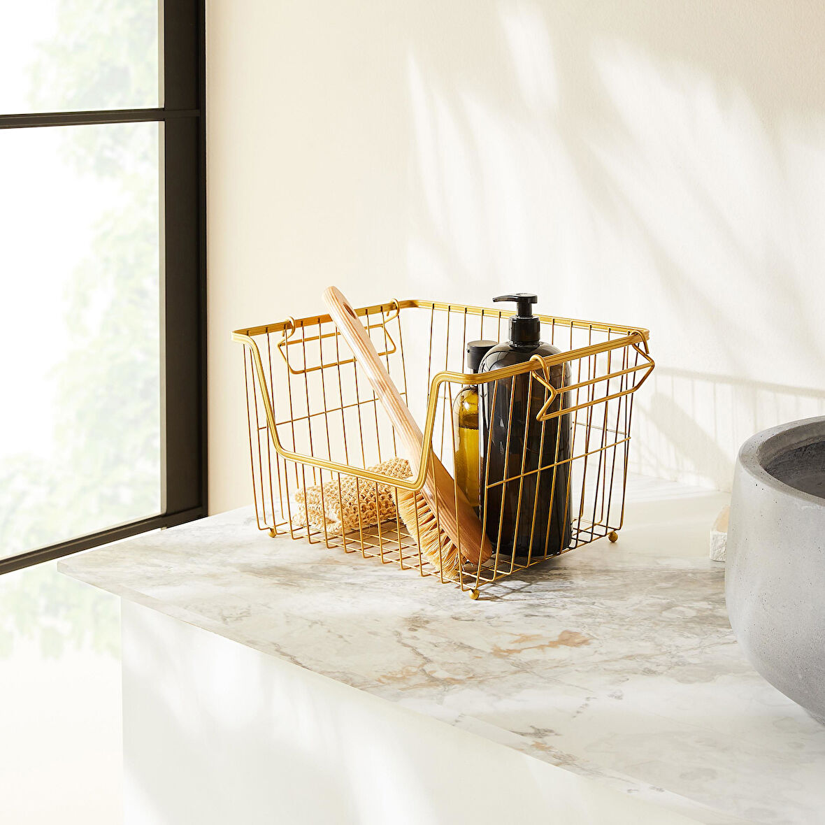 Ocean Home Textile Altın Renk Metal 33 x 27 x 20 cm