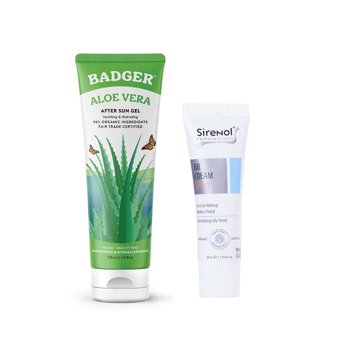 Badger Aloe Vera Jel Set Ve BB Krem Set 118 mL / 30 mL