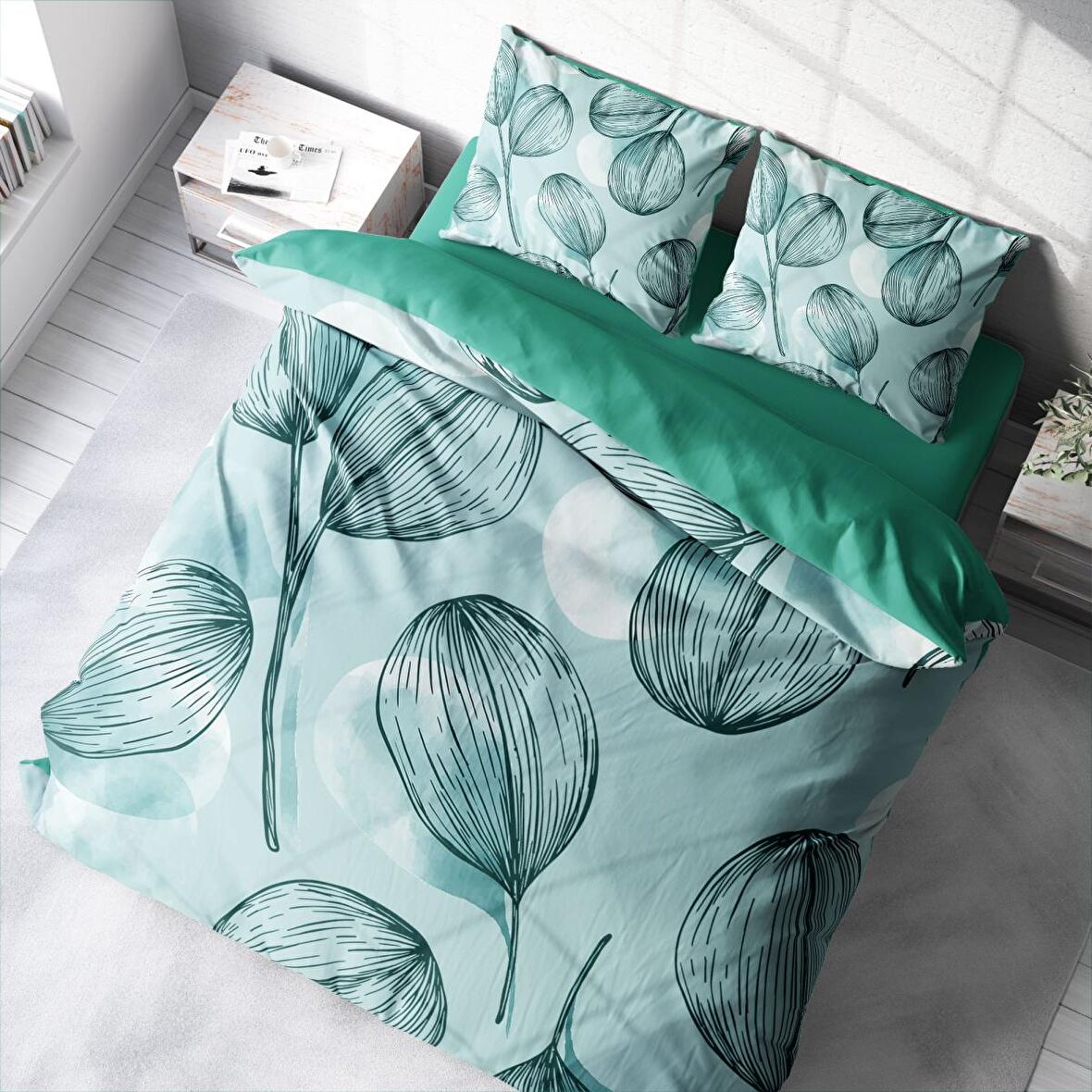 Monohome Baloni 3D Temalı Pamuk Saten Çift Kişilik Nevresim Takımı