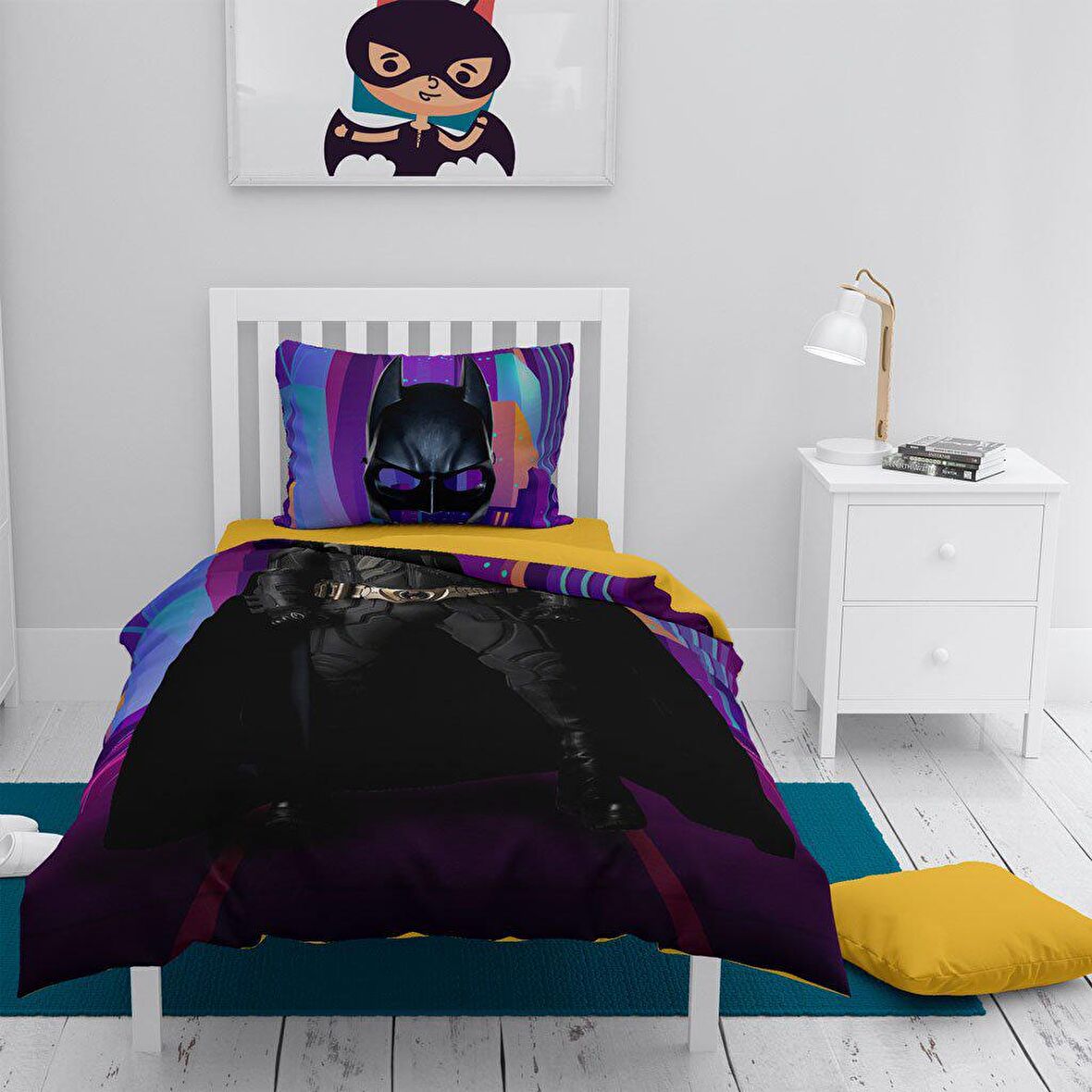 Monohome Yarasa 3D Temalı Pamuk Saten Çocuk Nevresim Takımı