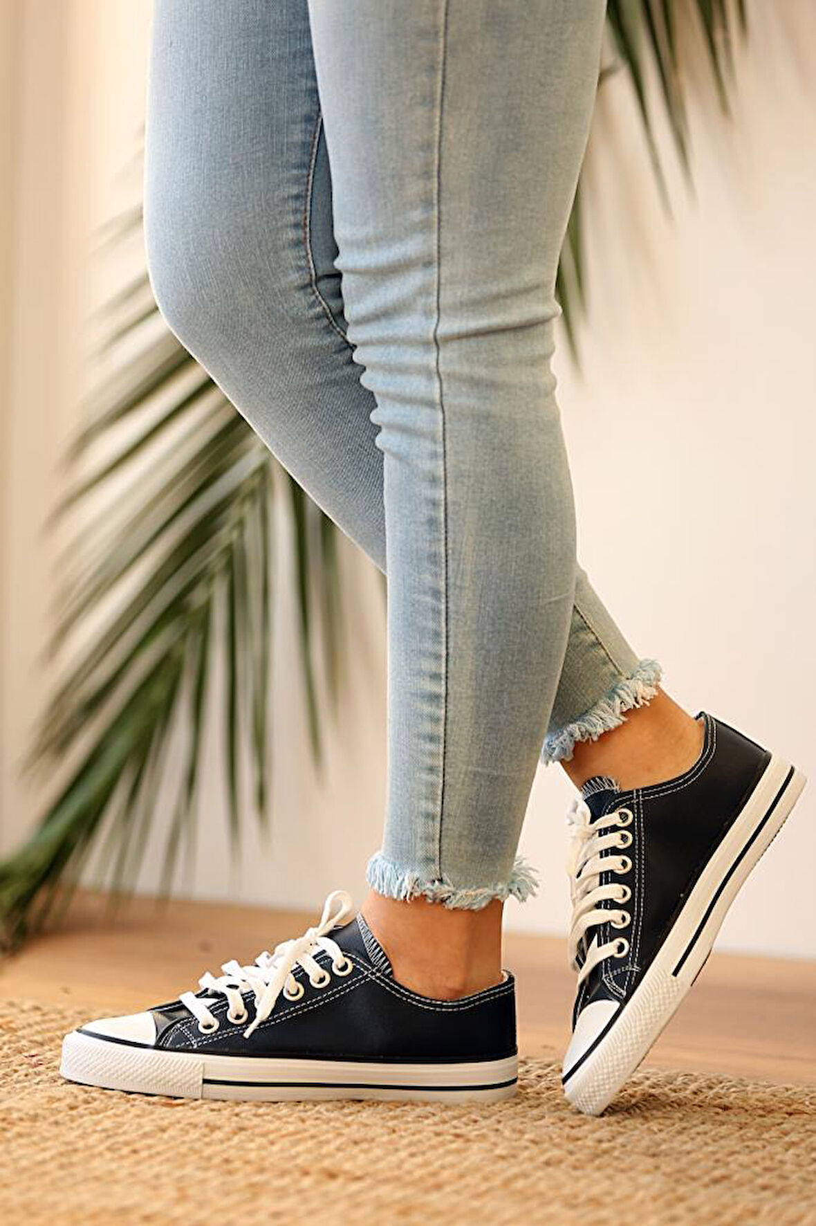 Pembe Potin All Star Kadın Ayakkabı A3232-20Lacivert