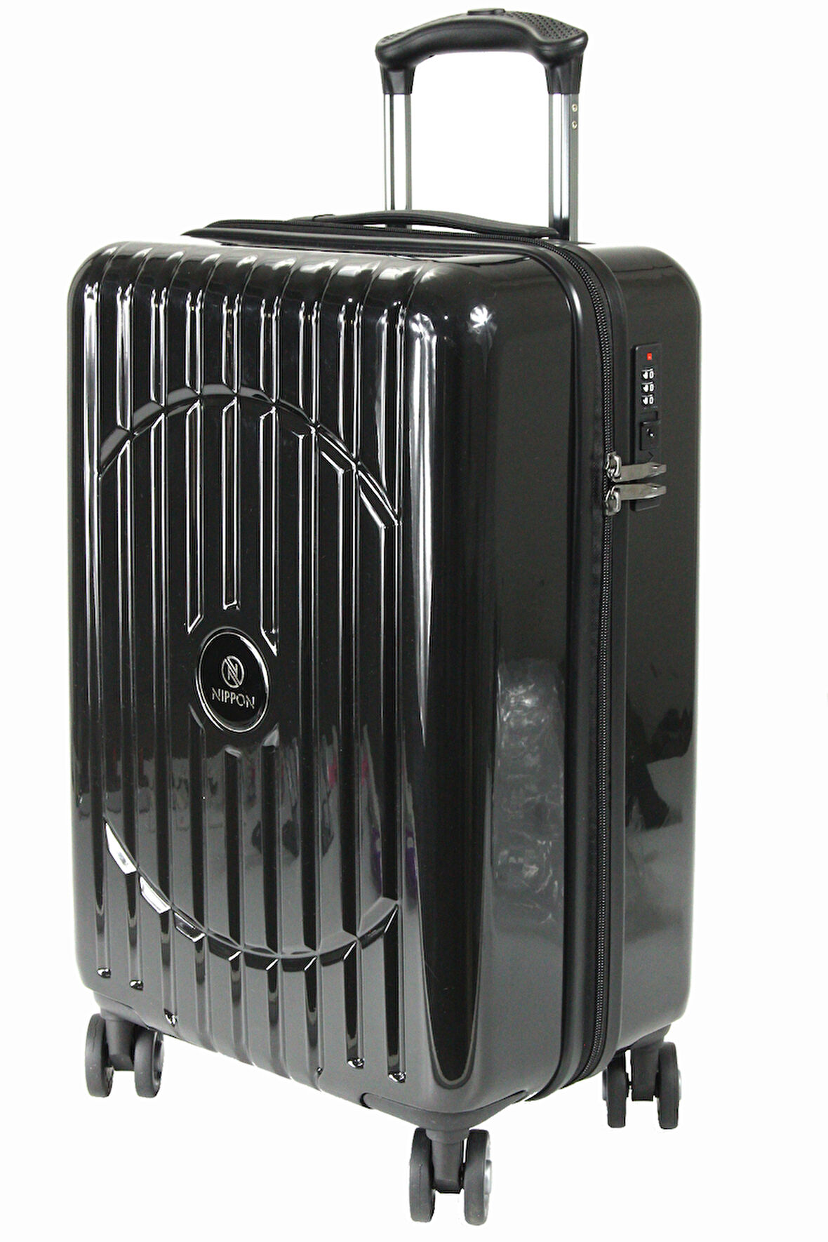 Nippon Ayna PC Büyük Boy Valiz 1802 Oxygen-Siyah