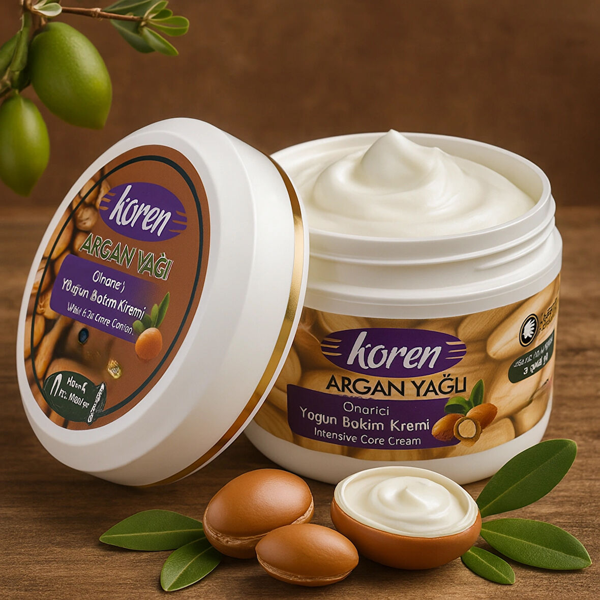 KOREN Argan Yağlı Yoğun Nemlendirici ve Onarıcı Krem | 150 ml