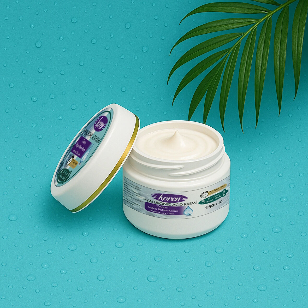 KOREN Hyaluronik Asit Yoğun Nemlendirici ve Dolgunlaştırıcı Krem 150 ml