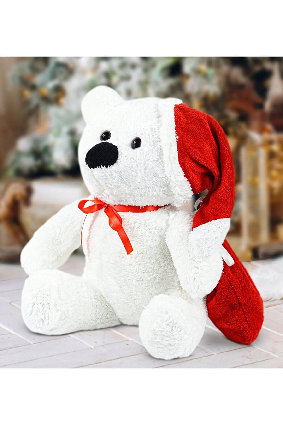 Yılbaşı Özel 55 cm Noel Baba Ayıcığı (%100 Yerli)
