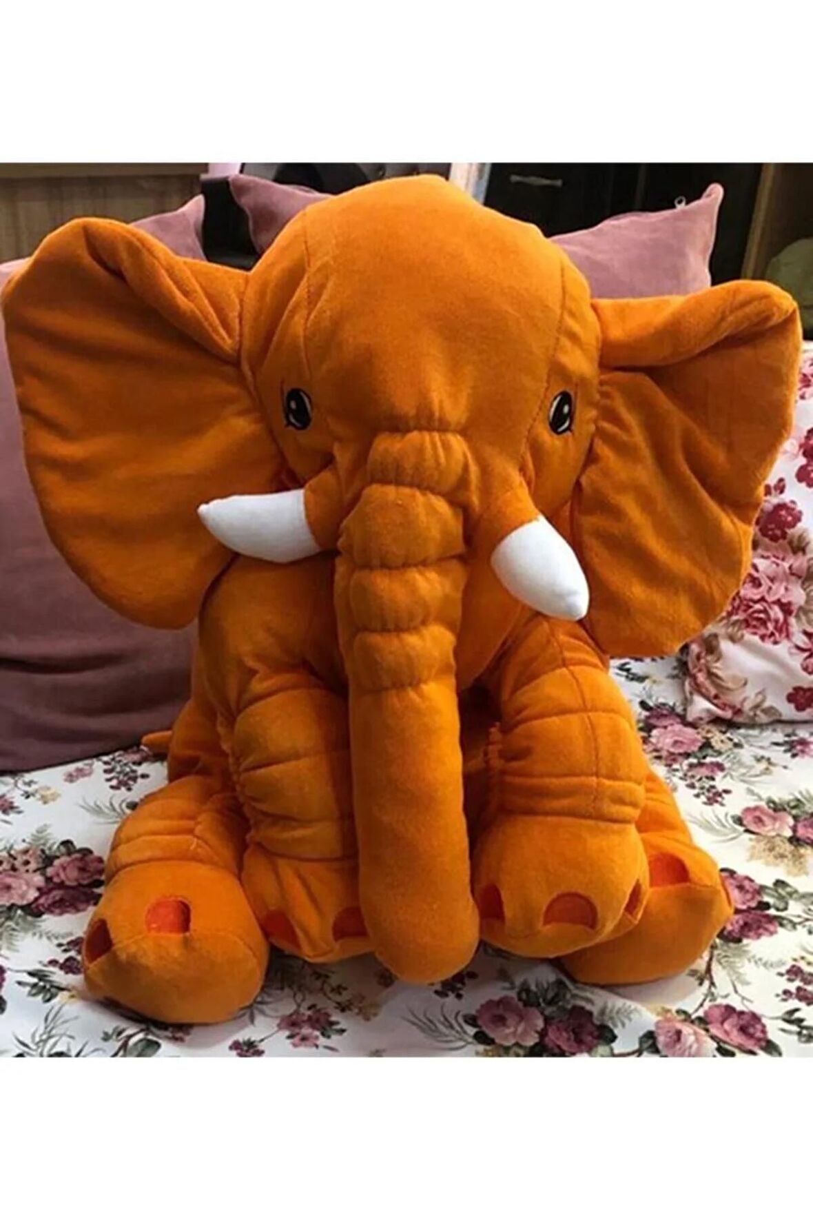 Yumuşacık Uyku Arkadaşı Fil Tam 90 Cm Boyunda