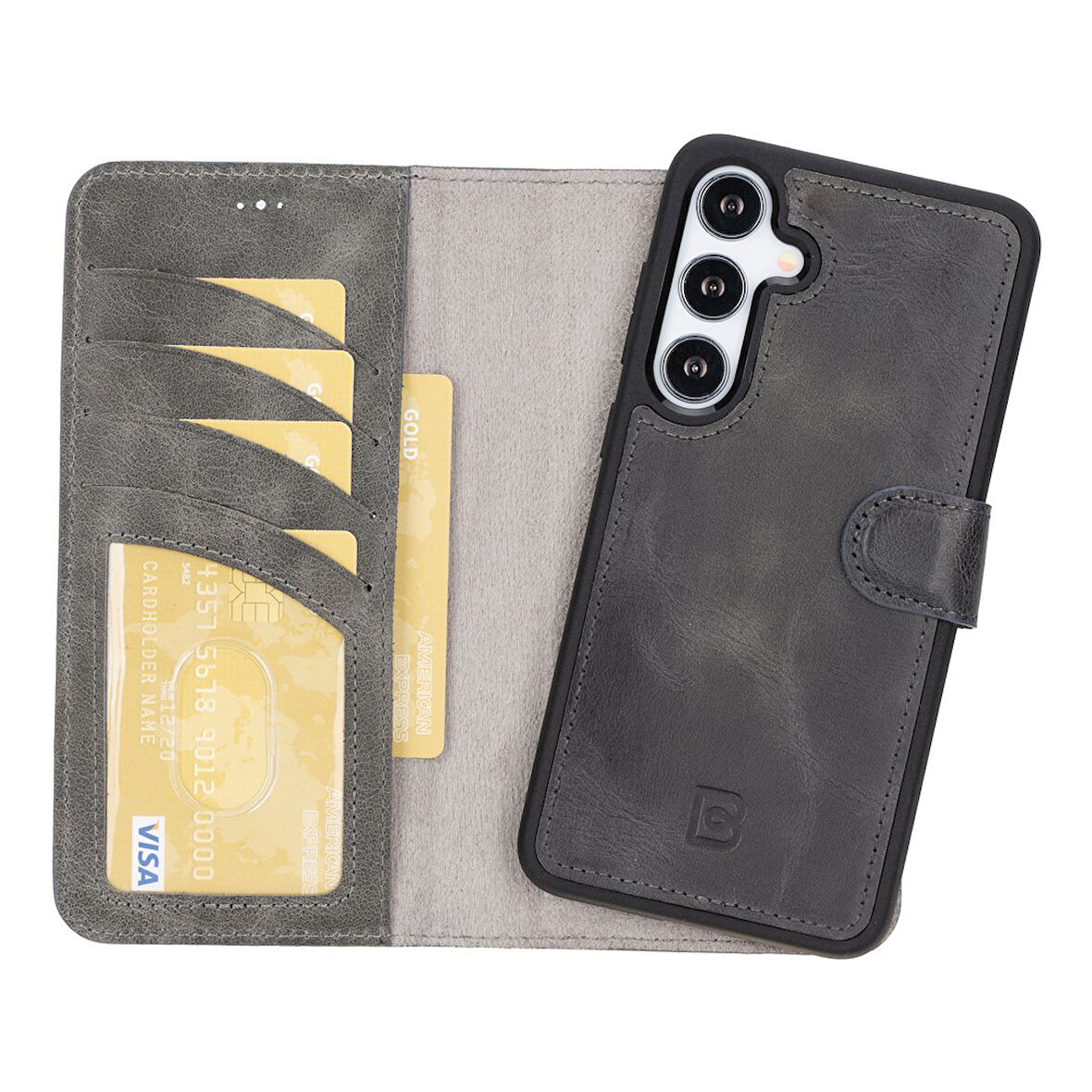 Bouletta Samsung Galaxy S24 Plus Uyumlu Deri Cüzdanlı Kılıf TN18