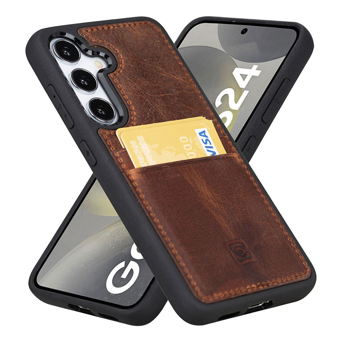 Bouletta Samsung Galaxy S24 Uyumlu Deri Arka Kapak FXCP G2