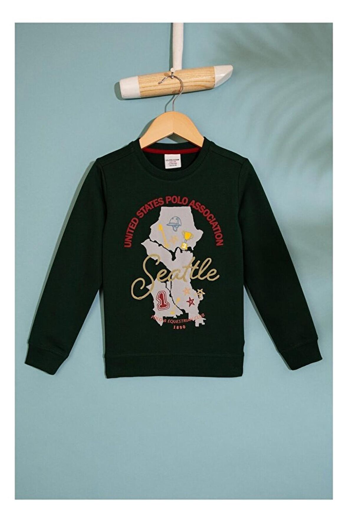 Erkek Çocuk Yeşil Sweatshirt
